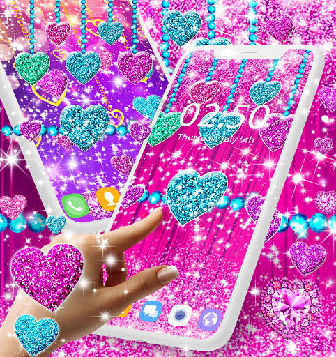 Glitter hearts live wallpaper screenshot 3