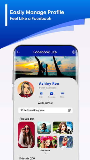 Lite for Facebook lite - lite for messenger screenshot 4