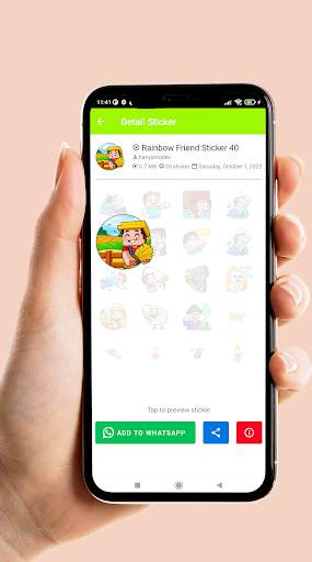 Rainbow Friend Sticker WA screenshot 6