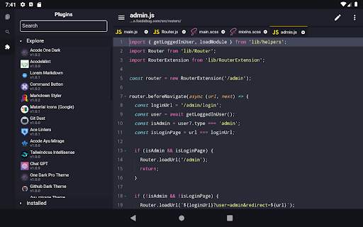Acode - code editor | FOSS 12 تصوير الشاشة