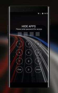 Car racing shines like a light at high speed theme screenshot 3