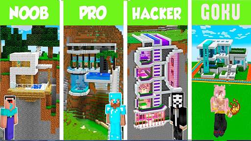 Noob vs Pro vs Hacker vs Goku  screenshot 1