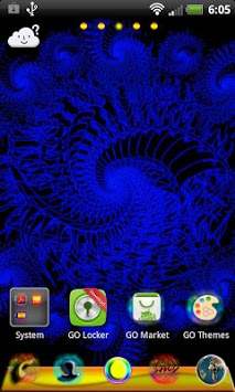 GO Launcher EX Theme Fractals screenshot 3
