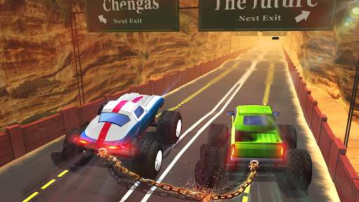 Chained Monster Truck 3D Crazy Car Racing screenshot 1