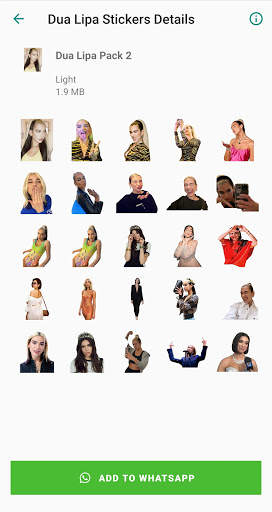 Dua Lipa Stickers App screenshot 3