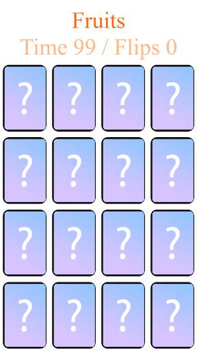 Memory Game - Fruits screenshot 2