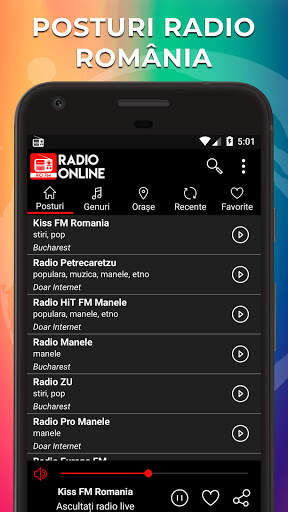 Radio online România: Listen to live FM radio screenshot 1