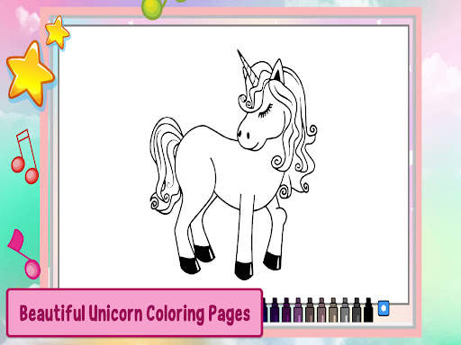 Unicorn Coloring Games Puzzle screenshot 13