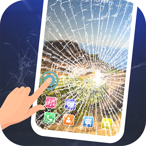 Broken Screen Entertainment - Crack, Fire Prank icon