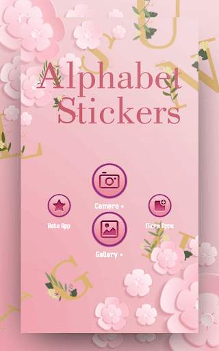 Alphabet Stickers: Text On Photo & Letter Name Art 5 تصوير الشاشة