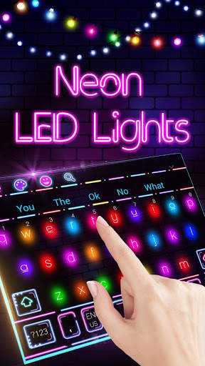النيون أضواء LED لوحة المفاتيح 2 تصوير الشاشة