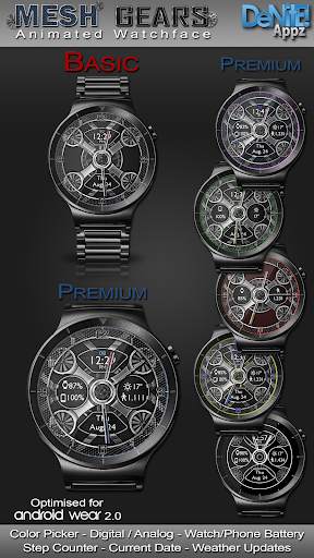 Mesh Gears HD Watch Face Widget & Live Wallpaper 1 تصوير الشاشة