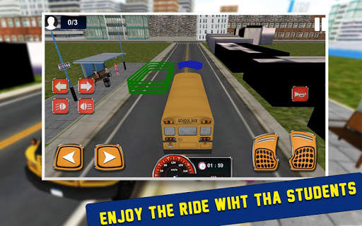 School Bus Drive Simulator2016 screenshot 15