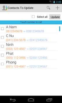 Update Phone Code screenshot 1