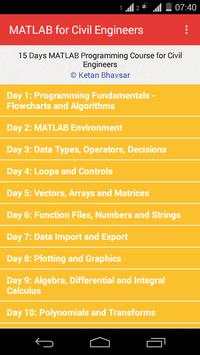 MATLAB for Civil Engineers screenshot 2