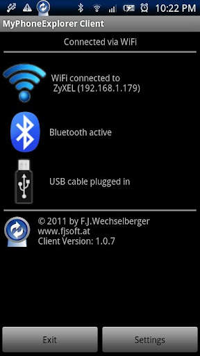 MyPhoneExplorer Client скриншот 1