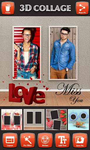 3D Photo Collage Editor screenshot 2