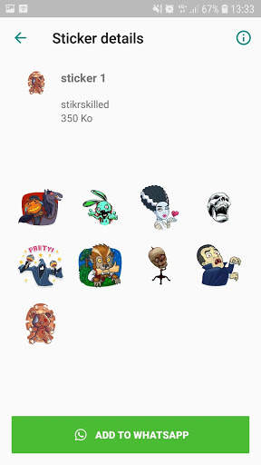 Stickers for WhatsApp - Halloween screenshot 2