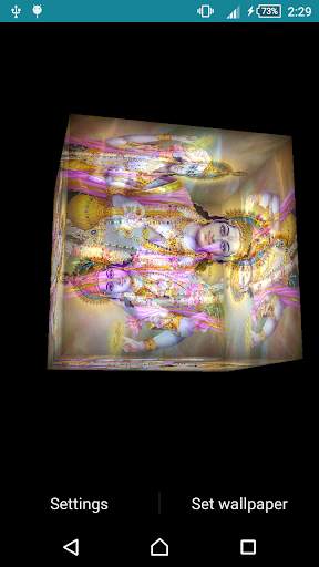 Lord Vishnu Live Wallpaper 3 تصوير الشاشة