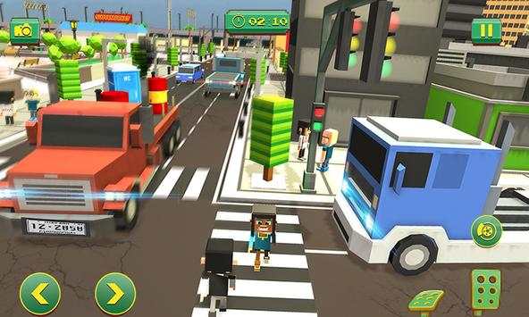 Blocky Truck Driver Simulator Urban Transport screenshot 3