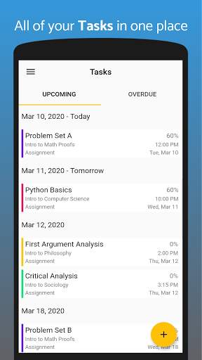 Homework Planner - Student Agenda & Task Manager screenshot 1