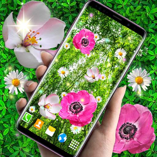 Pink Flower Live Wallpaper 🌺 Parallax Wallpapers 6.7.11