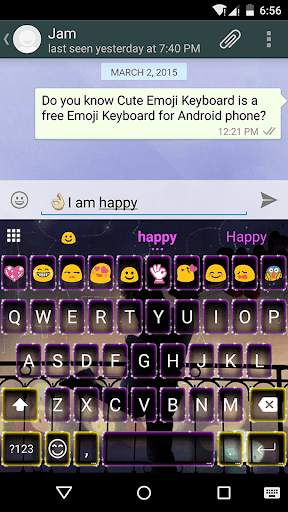 Kiss Love Emoji Keyboard Theme screenshot 5