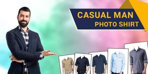 Casual Man Shirt Photo Suit Editor screenshot 1