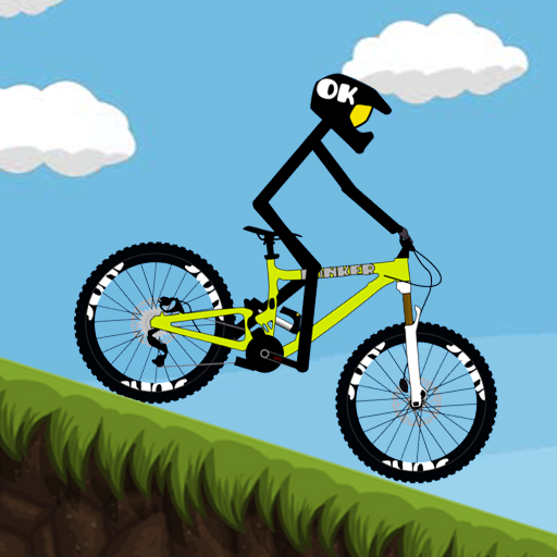 Bike hill racing icon