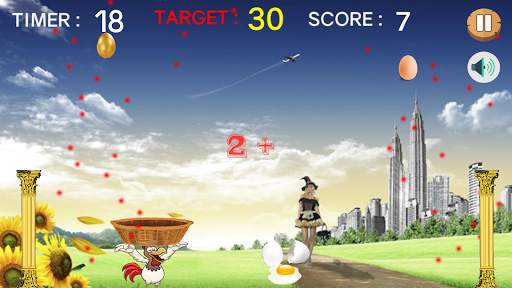 Invaders Chicken Eggs: Egg Catcher free game screenshot 3