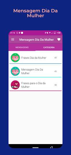 Mensagem Dia Da Mulher screenshot 1