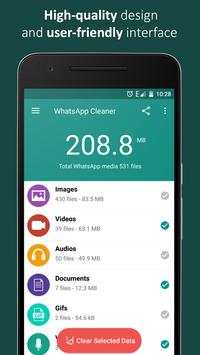 Turbo Cleaner for WhatsApp screenshot 1