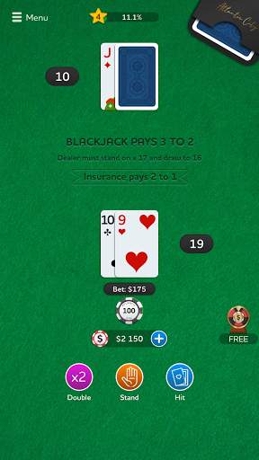 Blackjack 21 - Casino Card Game screenshot 1