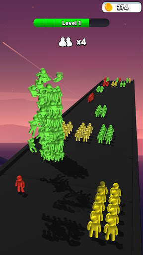 Stacky Dash 3D: Crown Clash Run & Color Tower скриншот 3