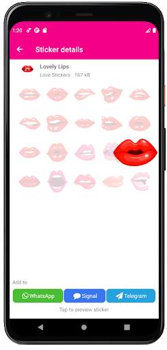 Love stickers for Whatsapp, Telegram and Signal screenshot 6