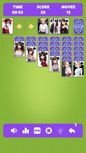 Sexy solitaire girls: ani card screenshot 3