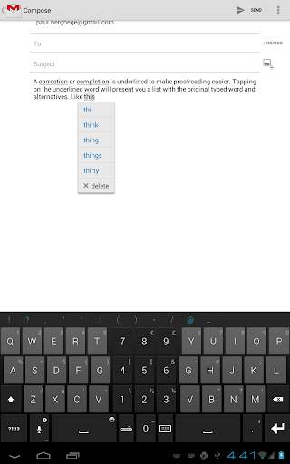 Thumb Keyboard screenshot 20
