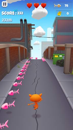 Cute Cat Candy Runner - Endless Kitty Kat Run screenshot 2