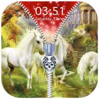 Unicorn Zipper Lock Screen logo