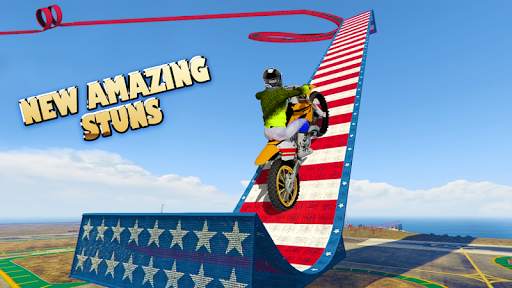 Stunt Bike Impossible Tracks-Race Moto Drive Game screenshot 2