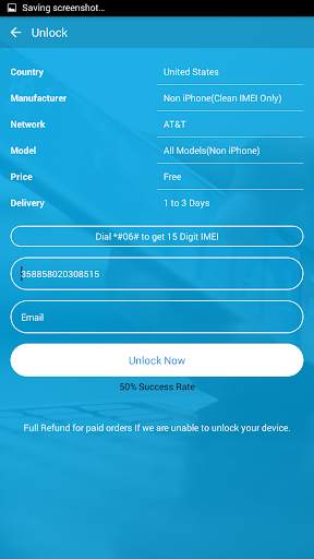 Free Unlock Network Code for ZTE SIM screenshot 2