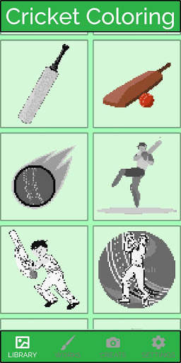 Cricket colouring games color by number sports screenshot 4