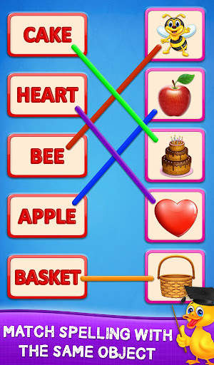 Matching Spelling And Object : Educational Game screenshot 1
