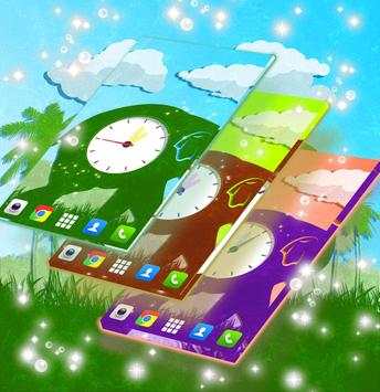 Wallpaper With Clock screenshot 1