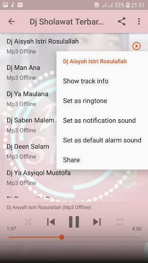 Dj Religi Aisyah Istri Rosulallah Offline screenshot 5