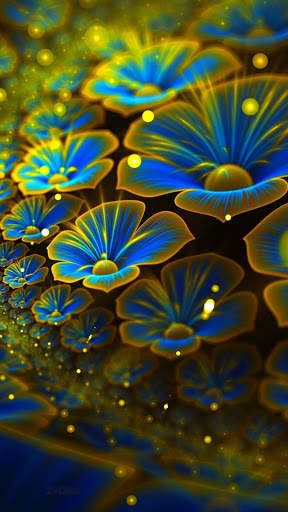 3D Flower Wallpaper скриншот 1