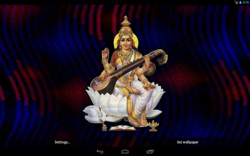Maa Saraswati Live Wallpaper screenshot 9