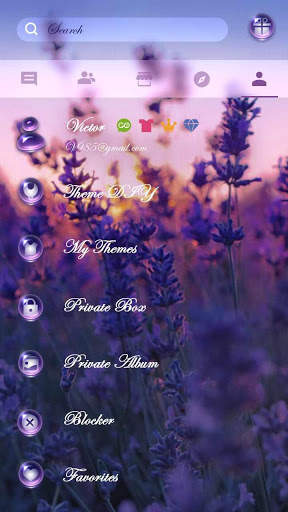GO SMS LAVENDER THEME screenshot 5
