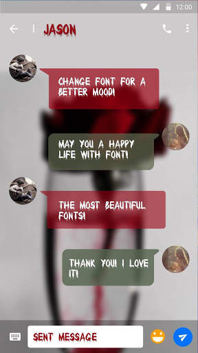 Bloody Font for FlipFont , Cool Fonts Text Free screenshot 2