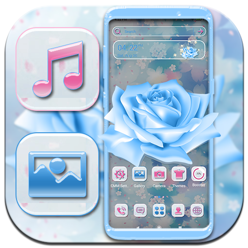 Blue Rose Theme Launcher icon